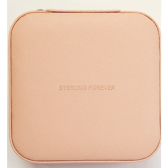Sterling Forever Chic Travel Jewelry Case - NWT - Top Holiday Gift - Rose Color - Picture 4 of 5